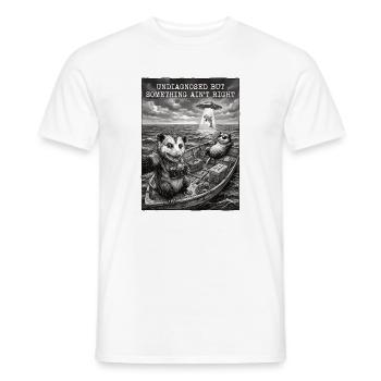 Undiagnosed but something ain't right - Men's T-Shirt - white - Front - AI Model Male 178 dark (178cm)