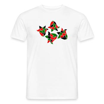 Mosaic Fantasy - Men's T-Shirt - white - Front - AI Model Male 178 dark (178cm)