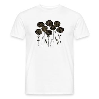 Flowers - Men's T-Shirt - white - Front - AI Model Male 178 dark (178cm)