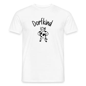 Village Child, Cow, Simmental Cattle, Country Life, Farm - Men's T-Shirt - white - Front - AI Model Male 178 dark (178cm)