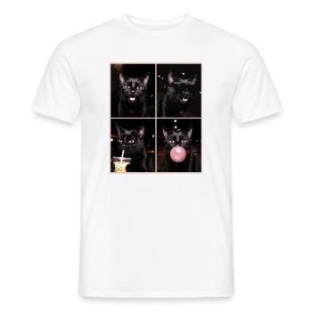 Cats Bengal Cat - Men's T-Shirt - white - Front - AI Model Male 178 dark (178cm)