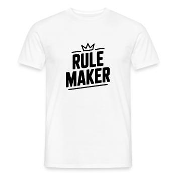 Rule Maker - Men's T-Shirt - white - Front - AI Model Male 178 dark (178cm)