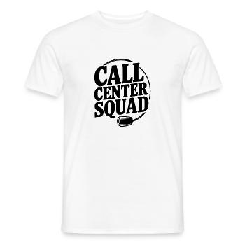Call Center Squad - Men's T-Shirt - white - Front - AI Model Male 178 dark (178cm)