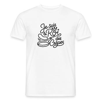 Je suis le Roi des Crêpes - T-shirt homme - blanc - Devant - AI Model Male 178 dark (178cm)