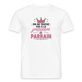 Princesse de parrain - T-shirt homme - blanc - Devant - AI Model Male 178 dark (178cm)