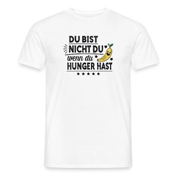 Du bist nicht du, wenn du Hunger hast - Männer T-Shirt - Weiß - Vorne - AI Model Male 178 dark (178cm)