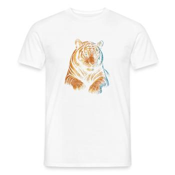 Tiger - Men's T-Shirt - white - Front - AI Model Male 178 dark (178cm)
