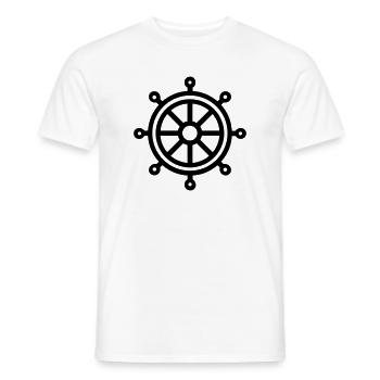 gouvernail - T-shirt homme - blanc - Devant - AI Model Male 178 dark (178cm)