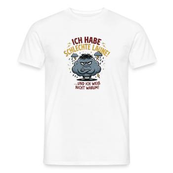 Schmollwolke Sturmlaune - Männer T-Shirt - Weiß - Vorne - AI Model Male 178 dark (178cm)