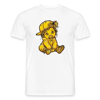 Girl Mädchen Baby - Men's T-Shirt - white - Front - AI Model Male 178 dark (178cm)