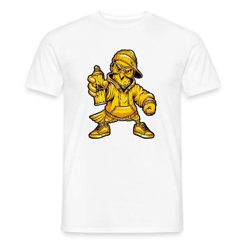 Personnage de Greffi Dove - T-shirt homme - blanc - Devant - AI Model Male 178 dark (178cm)