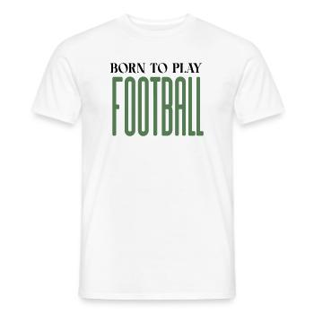 Elongated Football Glyphs - Men's T-Shirt - white - Front - AI Model Male 178 dark (178cm)