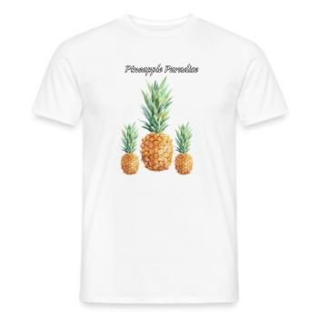 Pineapple Paradise - Männer T-Shirt - Weiß - Vorne - AI Model Male 178 dark (178cm)