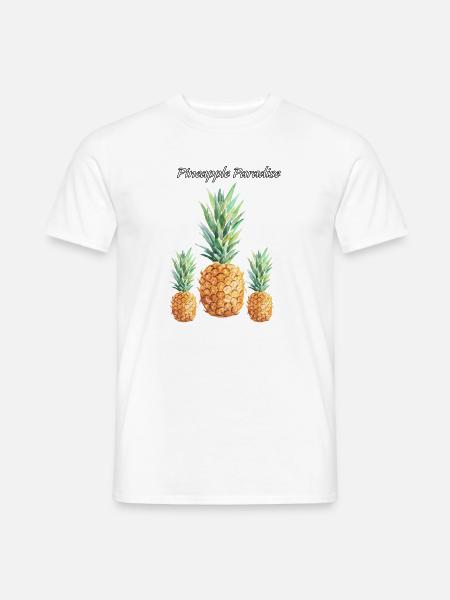 Pineapple Paradise - Männer T-Shirt - Weiß