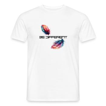 be different - Men's T-Shirt - white - Front - AI Model Male 178 dark (178cm)