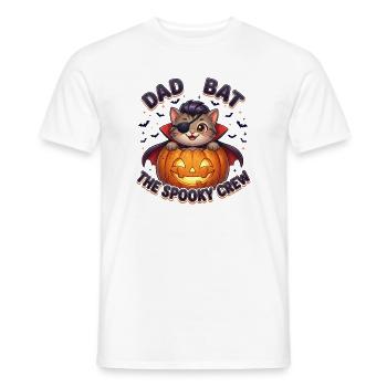 Papa Chauve-souris L’Équipage Effrayant - T-shirt homme - blanc - Devant - AI Model Male 178 dark (178cm)
