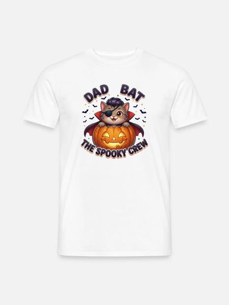 Dad Bat The Spooky Crew - Männer T-Shirt - Weiß