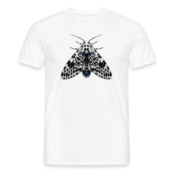 Giant Leopard Moth Hypercompe scribonia Anime - Men's T-Shirt - white - Front - AI Model Male 178 dark (178cm)