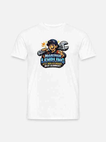 Megacooler Lehrling - Kein Jammern - Männer T-Shirt - Weiß