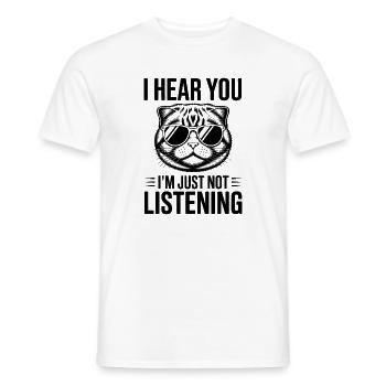 Scottish Folding Cat Scottish Fold Gift - Men's T-Shirt - white - Front - AI Model Male 178 dark (178cm)