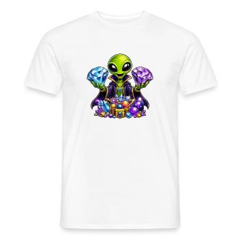 Alien Treasure Mage - Men's T-Shirt - white - Front - AI Model Male 178 dark (178cm)