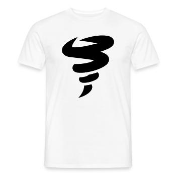 tornade - T-shirt homme - blanc - Devant - AI Model Male 178 dark (178cm)