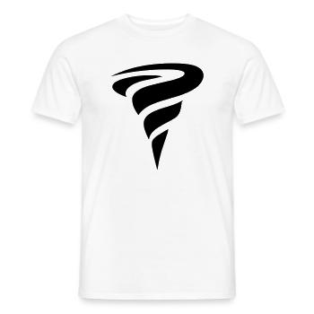 tornade - T-shirt homme - blanc - Devant - AI Model Male 178 dark (178cm)