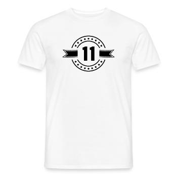 11 - T-shirt homme - blanc - Devant - AI Model Male 178 dark (178cm)