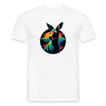 Känguru-Porträt - Männer T-Shirt - Weiß - Vorne - AI Model Male 178 dark (178cm)