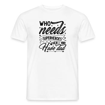 Super-héros - T-shirt homme - blanc - Devant - AI Model Male 178 dark (178cm)