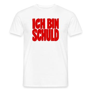 Ich Bin Schuld Wie Immer Sarkasmus Humor - Männer T-Shirt - Weiß - Vorne - AI Model Male 178 dark (178cm)