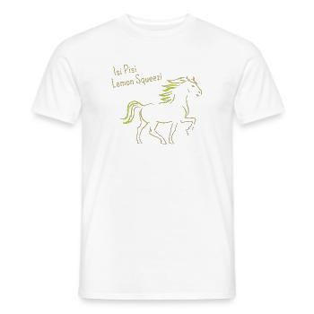 Isi Pisi Lemon Squeezi - Citron - par Maison Bichon - T-shirt homme - blanc - Devant - AI Model Male 178 dark (178cm)
