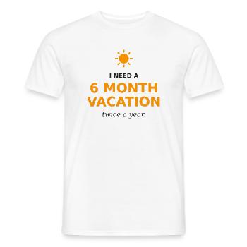 Des fêtes toute l’année - T-shirt homme - blanc - Devant - AI Model Male 178 dark (178cm)