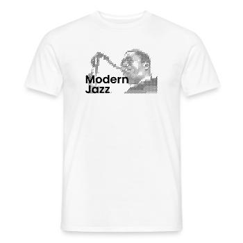 Icône du jazz moderne - T-shirt homme - blanc - Devant - AI Model Male 178 dark (178cm)