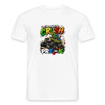 T-Rex Monster Truck Preschool - Men's T-Shirt - white - Front - AI Model Male 178 dark (178cm)
