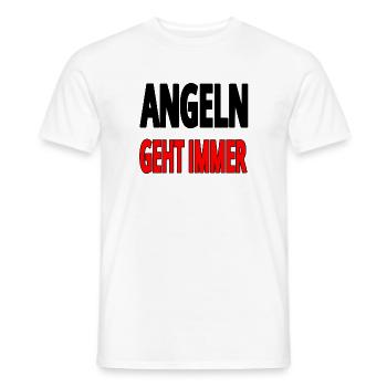 Angeln - Männer T-Shirt - Weiß - Vorne - AI Model Male 178 dark (178cm)