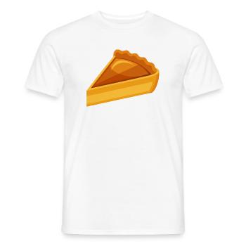 Tranche de tarte à la citrouille - T-shirt homme - blanc - Devant - AI Model Male 178 dark (178cm)