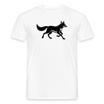 Running Fox - Men's T-Shirt - white - Front - AI Model Male 178 dark (178cm)