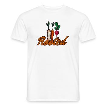 Art de la carotte enracinée - T-shirt homme - blanc - Devant - AI Model Male 178 dark (178cm)