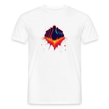 Vintage Bowling - Men's T-Shirt - white - Front - AI Model Male 178 dark (178cm)