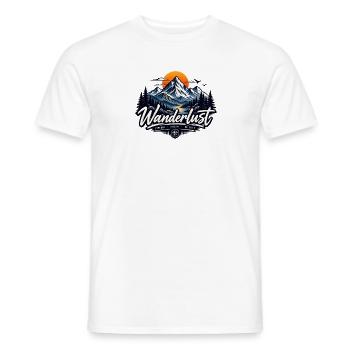 Wanderlust - Men's T-Shirt - white - Front - AI Model Male 178 dark (178cm)