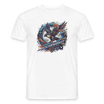 Geschwindigkeit – Ungezähmte Energie - Männer T-Shirt - Weiß - Vorne - AI Model Male 178 dark (178cm)