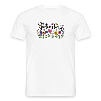 Gartenchefin - Männer T-Shirt - Weiß - Vorne - AI Model Male 178 dark (178cm)
