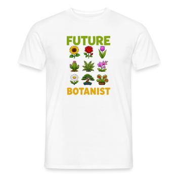 Zukünftiger Botaniker, Niedliche Pflanzen- Und - Männer T-Shirt - Weiß - Vorne - AI Model Male 178 dark (178cm)