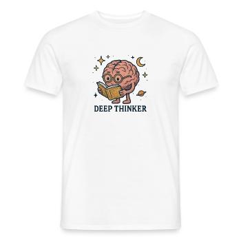 Deep Thinkers in the Star Empire - Men's T-Shirt - white - Front - AI Model Male 178 dark (178cm)