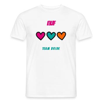 Bachelorette party. BRIDE. TEAM. TEAM MARIEE. BRIDE-TO-BE - Men's T-Shirt - white - Front - AI Model Male 178 dark (178cm)