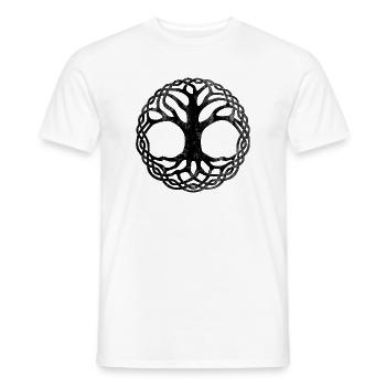 Arbre de Vie (en détresse) - T-shirt homme - blanc - Devant - AI Model Male 178 dark (178cm)
