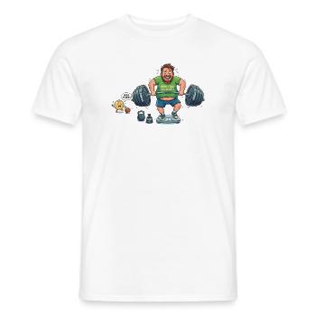 Abnehmen - Männer T-Shirt - Weiß - Vorne - AI Model Male 178 dark (178cm)