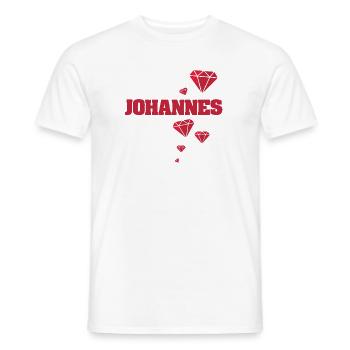 Hannes - T-shirt homme - blanc - Devant - AI Model Male 178 dark (178cm)