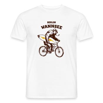 Berlin Bär Wannsee - Männer T-Shirt - Weiß - Vorne - AI Model Male 178 dark (178cm)